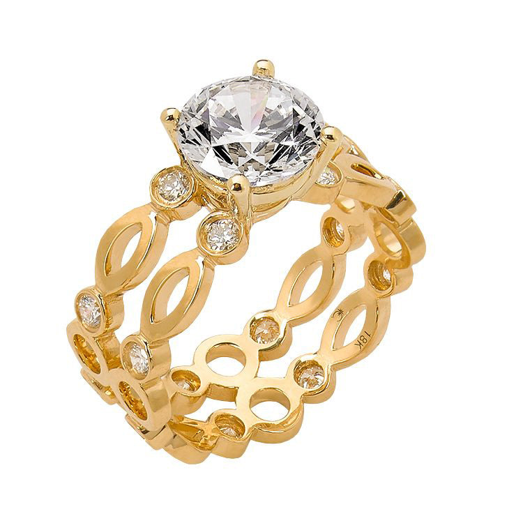 Diamond Engagement Ring Yellow Gold
