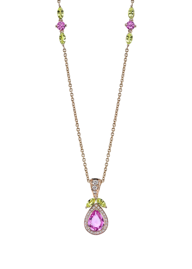 Pink Lady Necklace 18"