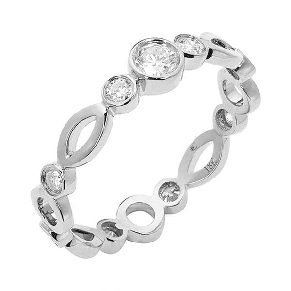 Wedding Solitaire Ring White Gold